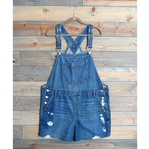 GAP Women's Demin Overall Shorts